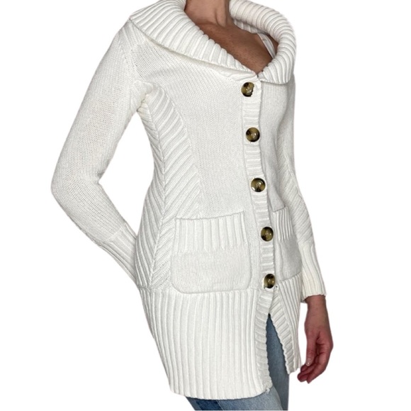 Diane Von Furstenberg White Cardigan - Picture 1 of 9